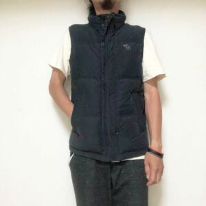 オールド Y2K Abercrombieアバクロンビーsummit rock vestダウンベストL TALONジッパー