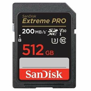 新品 SanDisk SpeedClass10 SDXCカード 512GB 200MB/s