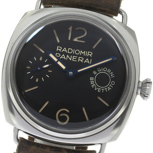 パネライ PANERAI PAM00992 ラジオミール 8デイズ スモールセコンド 手巻き メンズ 箱・保証書付き_817231