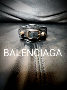 良品　BALENCIAGA　バレンシアガ　ブレスレット　バングル レザーブレスレット スタッズ