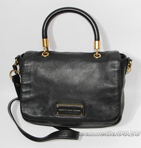 MARC BY MARC JACOBS マーク バイ マークジェイコブス ハンドバッグ ショルダーバッグ 2WAY 黒 レザー 美品 Too Hot to Handle M3PE133