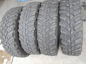 K885 195R16C 104/102Q 195-16 6PR 中古4本 GEOLANDAR M/T