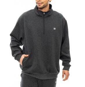 ★送料無料★2024秋冬 新品【BILLABONG/ビラボン】WAVE LAYER HALF ZIP スウェットジャケット BKH メンズM BE012016