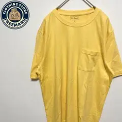 エルエルビーン　Tシャツ　半袖　胸ポケット　ブランク　古着　M