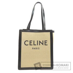 CELINE セリーヌ ロゴ トートバッグ キャンバス レディース 中古