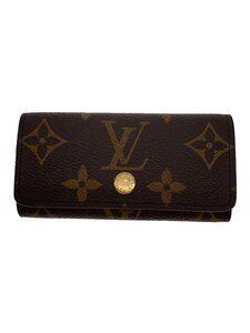 LOUIS VUITTON◆ミュルティクレ4_モノグラム・キャンバス_BRW/-/BRW/メンズ