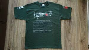 局地戦闘機 紫電改Tシャツ　英文解説　剣部隊 343空　松山空　　　　　01