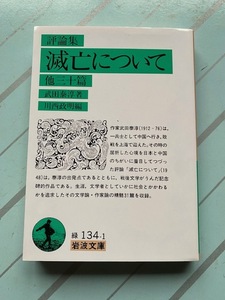 【一読のみ】武田泰淳・評論集【滅亡について　他三十篇】岩波文庫●川西政明編●送料１８５円