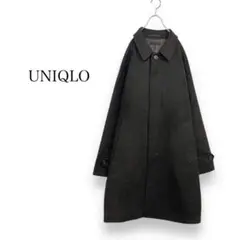 UNIQLO 男女兼用 シングルブレストコート ロング ブラウン XL