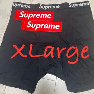 XL Supreme Hanes Boxer Briefs (1 Pack) Black シュプリーム ヘインズ ボクサー ブリーフ 1パック ブラック