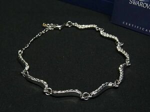 ■新品同様■ SWAROVSKI スワロフスキー ラインストーン ブレスレット アクセサリー レディース シルバー系 DG4505