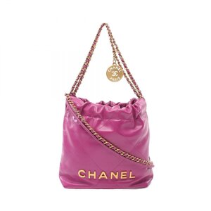 シャネル CHANEL 22 ミニ ブランドオフ CHANEL レザー ショルダーバッグ カーフ 中古 レディース