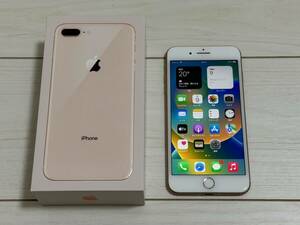 ■■Apple iPhone 8 Plus 256GB ゴールド SIMフリー 動作品 難あり■■