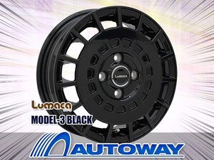 新品ホイール LUMACA MODEL-3 12x4.0 +42 100x4 BLACK 4枚セット