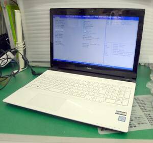T11017nジャンク NEC LaVie smart PC-S232FSA6 クリスタルホワイト corei3 SkyLake 第6世代CPU 15.6inch