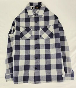 BLUCO WORK GARMENT/ブルコ 145-11-048/BUFFALO CHECK FLANNEL SHIRTSカラー(NVY)サイズXL.新品、税込価格、送料無料