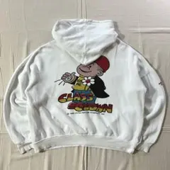 80s　vintage　nancy&sluggo　両面染み込みプリント　パーカー