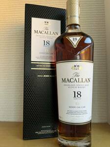 ●未開栓●2022年リリースの MACALLAN ザ マッカラン18年 ウイスキー/シェリーオーク カスク/mercismith2 Macallan 箱付