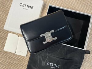 Celine セリーヌ ショルダーバッグ ハンドバッグ ブラック シルバー金具