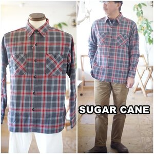 sugarcane シュガーケーン ツイルワークシャツ　ネルシャツ 長袖シャツ　東洋エンタープライズ　アメカジ　29362サイズL