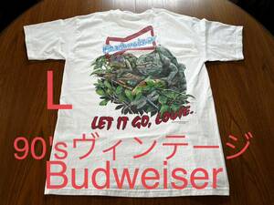 90年代 Budweiser Tシャツ　ヴィンテージ バドワイザー　古着　ビール　企業物