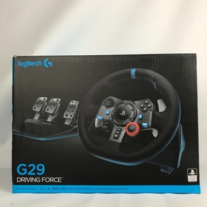 ■■【1円スタート】 logitech ロジテック G29 ドライビングフォース PS3/PS4 /PC コントローラ G29 ジャンク品 全体的に状態が悪い