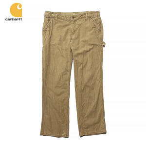 USA 古着 Carhartt カーハート ストレッチコットン ペインターパンツ ワークパンツ ウィメンズ W34相当 中古 CG0115