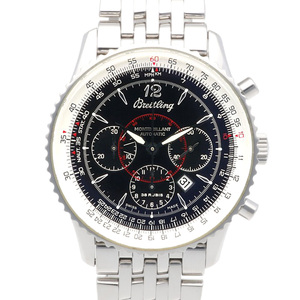ブライトリング ナビタイマー モンブリラン 腕時計 時計 ステンレススチール A41330 自動巻き メンズ 1年保証 BREITLING 中古