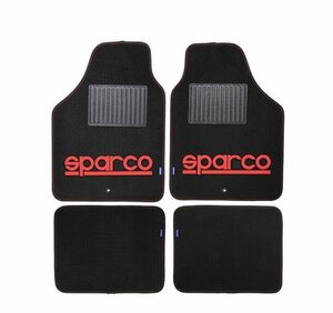 ★sparco/スパルコ★フロアマット ブラック/レッド 4枚セット