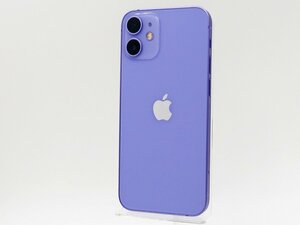 ◇ジャンク【Apple アップル】iPhone 12 mini 128GB SIMフリー MJQD3J/A スマートフォン パープル