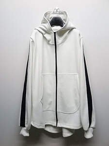 SALE30%OFF/kiryuyrik・キリュウキリュウ/Knit Jersey Line Hoodie/White・M