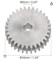 ✨残り一点✨ スパーギア 6 mm内穴 歯車 32T モッド1 炭素鋼