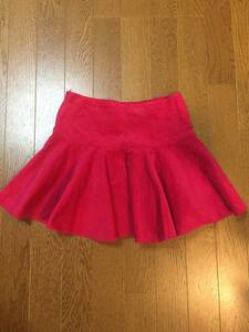 【超美品】ラルフローレン★コールテンスカート★落ち着いた濃ピンク140cm