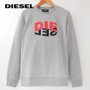 M/新品 DIESEL ディーゼル プルオーバー トレーナー スウェット GIRKN80-9CB メンズ レディース ブランド 灰