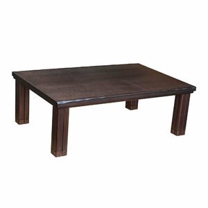 国産こたつテーブル 120センチ巾長方形こたつテーブル 天然杢 オールシーズンコタツ N-HIBIKI-120BR