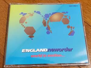 (CDシングル) New Order●ニュー・オーダー/ World In Motion ワールド・イン・モーション　 日本盤　