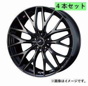 個人宅発送可能 ウエッズ Weds 16X6.5J +40 5H PCD114.3 PBMC/TI ホイール 4本セット LEONIS MX レオニス・エムエックス (39041)