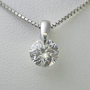 ダイヤモンド ネックレス 一粒 プラチナ 0.3カラット 鑑定書付 0.30ct Eカラー VVS1クラス 3EXカット GIA