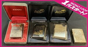 【5SO島06004F】１円スタート★Zippo★あしたのジョー★鬼武者3★真風林火山★パチンコ★火花OK★オイルライター★4点まとめ