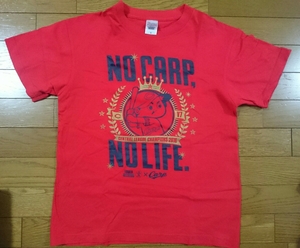 タワーレコード×広島東洋カープ■2016優勝■半袖Ｔシャツ■NO CARP,NO LIFE■レッド■Ｓ