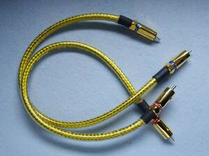  ワイヤーワールド WIREWORLD GOLD ECLIPSE 5-2 RCA ケーブル50cmⅩ２良品