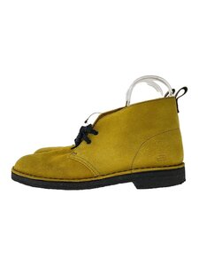 Clarks◆チャッカブーツ/UK8.5/YLW/スウェード/0061339502