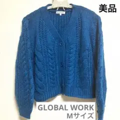 美品　GLOBAL WORK グローバルワーク クロップド カーディガン ニット