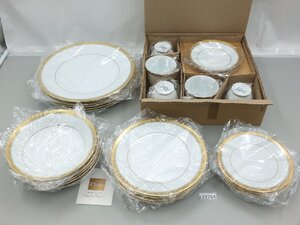 【z29765】未使用・保管品 Noritake ノリタケ BALMORAL バルモラル 大皿 中皿 小皿 深皿 カップ＆ソーサー 各5客 金縁 格安スタート