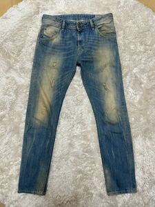 DIESEL KRAYVER WASH 0822C REGULAR SLIM-CARROT W29 L30 デニム パンツ