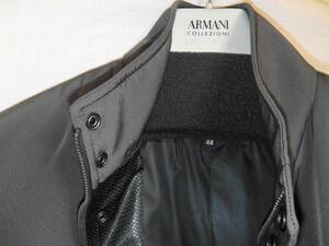 新品【ARMANI COLLEZIONI/アルマーニ】こげ茶シンプルコート