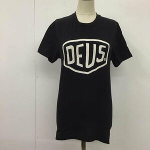 DEUS EX MACHINA XS デウスエクスマキナ Tシャツ 半袖 シールドロゴ T Shirt 黒 / ブラック / 10109695