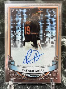 2024 Bowman Starling RAYNER ARIAS auto 直書きサイン