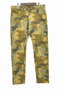 OVERDESIGN (オーバーデザイン) NEW SKINNY CAMOUFLAGE O/W PANTS ニュースキニー カモ パンツ 迷彩 JEANS ジーンズ 34 ワンウォッシュ