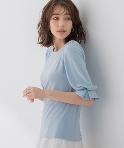 「ketty」 7分袖カットソー M ブルー レディース